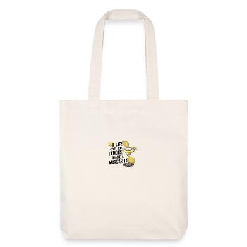 Quand la vie vous donne des citrons, faites de la margarita - Tote bag épais recyclé Stanley/Stella - blanc cassé - Devant