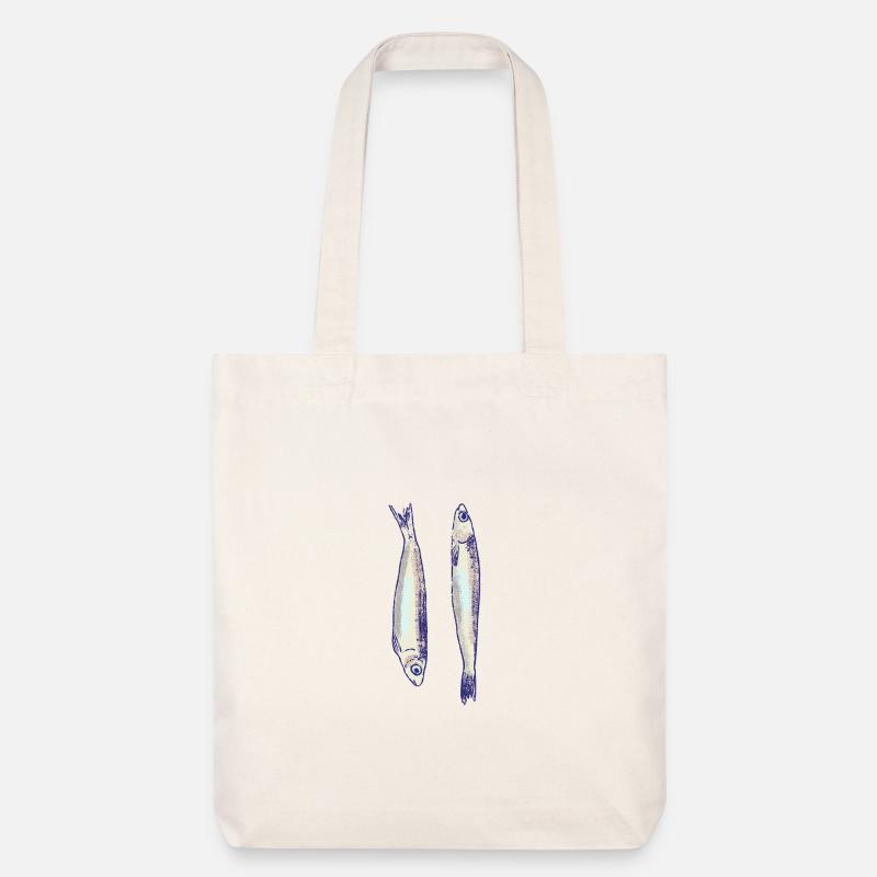 Deux sardines - Tote bag épais recyclé Stanley/Stella - blanc cassé