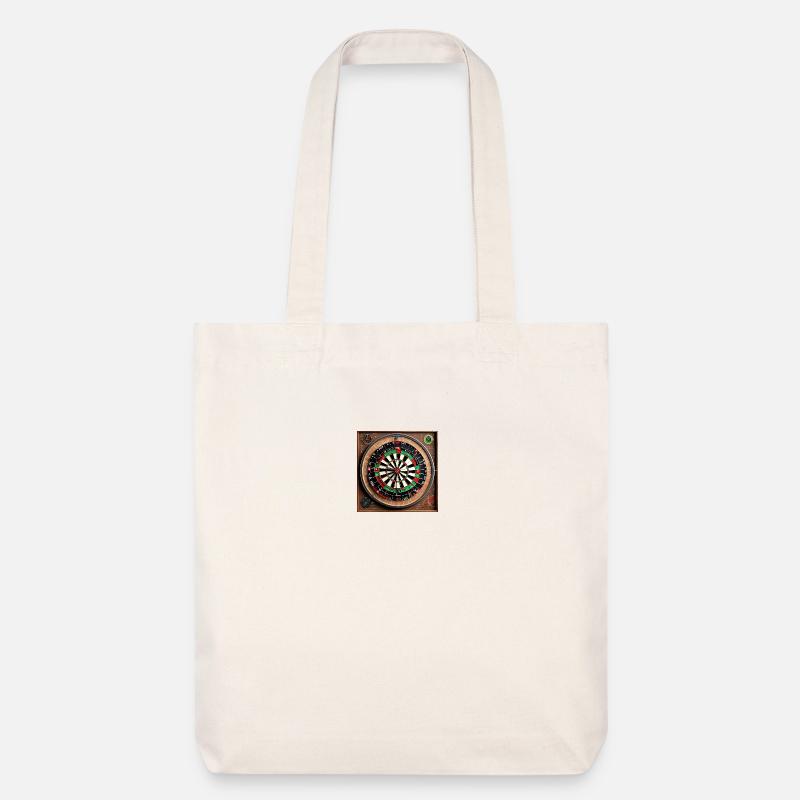 Anatomie einer Dartscheibe - Stanley/Stella recycelter Heavyweight Stoffbeutel - Naturweiß