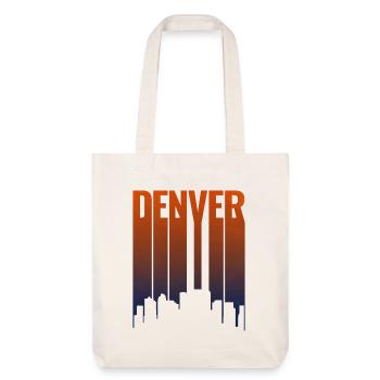 Denver Skyline Gradient - Stanley/Stella Heavyweight Recycled Tote Bag - natural white - Front