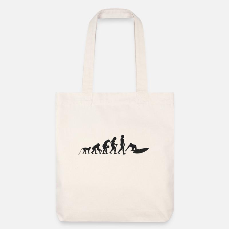 Evolution de surf - Tote bag épais recyclé Stanley/Stella - blanc cassé