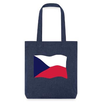 Drapeau de République Tchèque - Tote bag épais recyclé Stanley/Stella - mélange bleu - Devant