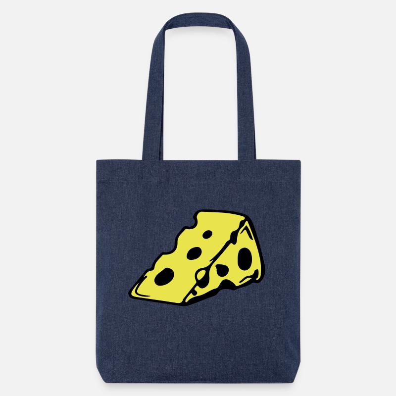 cheese_1 - Stanley/Stella recycelter Heavyweight Stoffbeutel - melange Blue