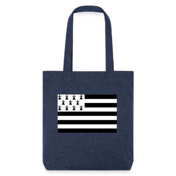bzh_flag - Tote bag épais recyclé Stanley/Stella - mélange bleu - Devant