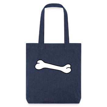 bone - Tote bag épais recyclé Stanley/Stella - mélange bleu - Devant