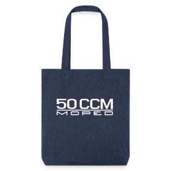 50 ccm Moped Emblem - Stanley/Stella recycelter Heavyweight Stoffbeutel - melange Blue - Vorne