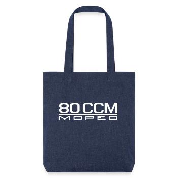 80 ccm Moped Emblem - Stanley/Stella recycelter Heavyweight Stoffbeutel - melange Blue - Vorne