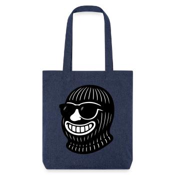 Bandit Gangster Ski Mask - Stanley/Stella Heavyweight Recycled Tote Bag - melange blue - Front