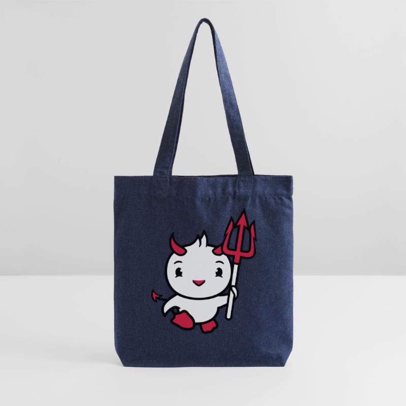 bird devil horns satan trident hell evil cool Stanley/Stella Heavyweight Recycled Tote Bag