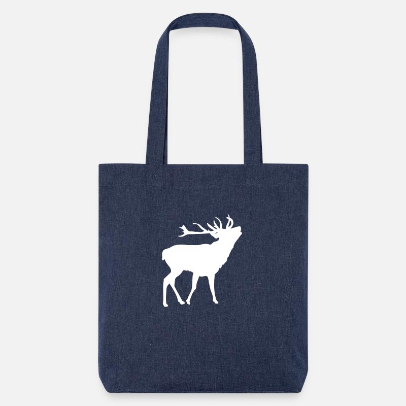 Hirsch - Stanley/Stella recycelter Heavyweight Stoffbeutel - melange Blue