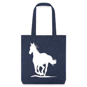 Running Horse - Tote bag épais recyclé Stanley/Stella - mélange bleu - Devant