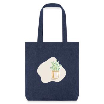 Plante en pot - Tote bag épais recyclé Stanley/Stella - mélange bleu - Devant