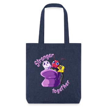 Miraculous Stronger Together - Stanley/Stella Heavyweight Recycled Tote Bag - melange blue - Front