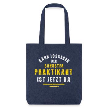 Schuster Praktikant Schusterei Praktikum - Stanley/Stella recycelter Heavyweight Stoffbeutel - melange Blue - Vorne