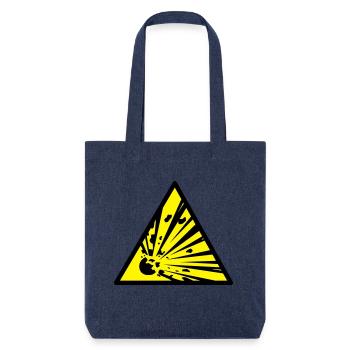 explosiv - Stanley/Stella recycelter Heavyweight Stoffbeutel - melange Blue - Vorne