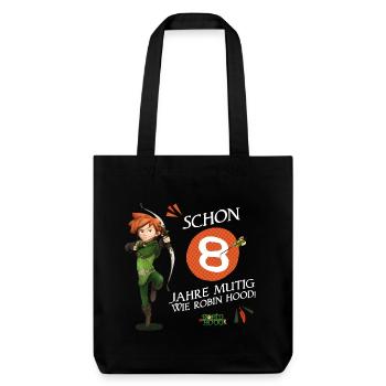 Robin des Bois : Sly design d’anniversaire 8 ans - Tote bag épais recyclé Stanley/Stella - noir - Devant