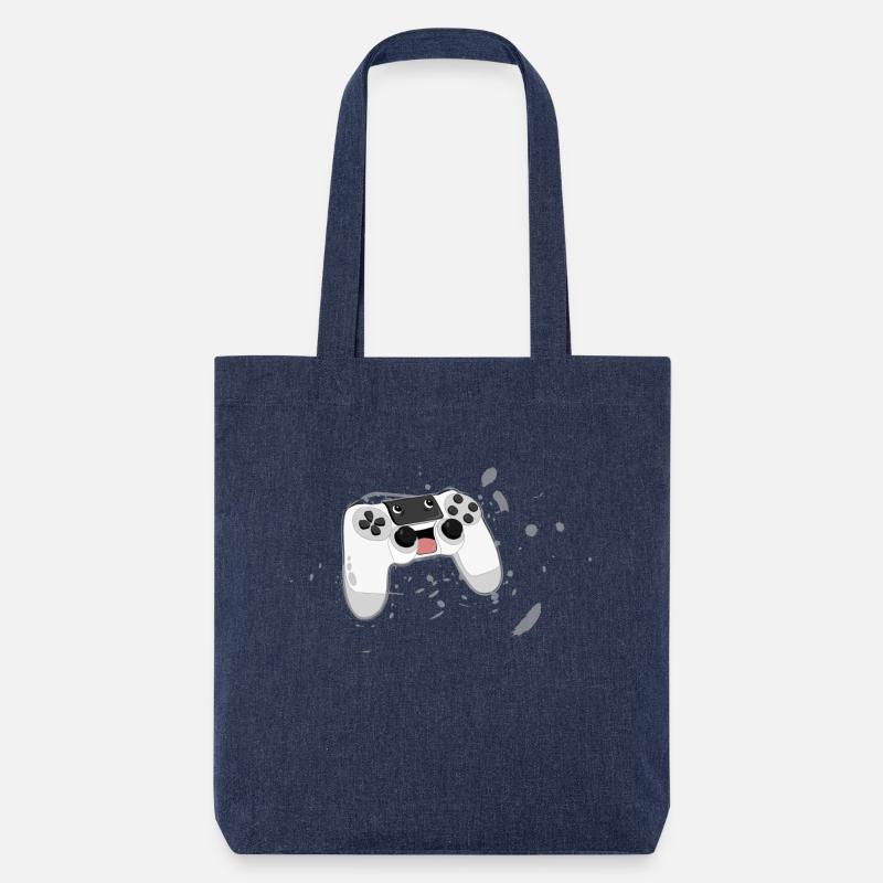Crazy Controller - Stanley/Stella recycelter Heavyweight Stoffbeutel - melange Blue