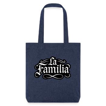 Dicton La Familia - Tote bag épais recyclé Stanley/Stella - mélange bleu - Devant