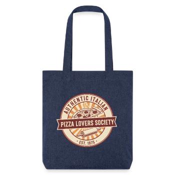 Amateur de pizza Italien authentique - Tote bag épais recyclé Stanley/Stella - mélange bleu - Devant