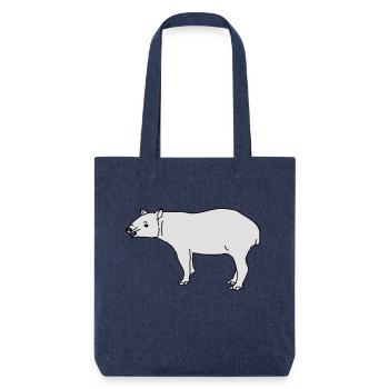 Tapir - Tote bag épais recyclé Stanley/Stella - mélange bleu - Devant