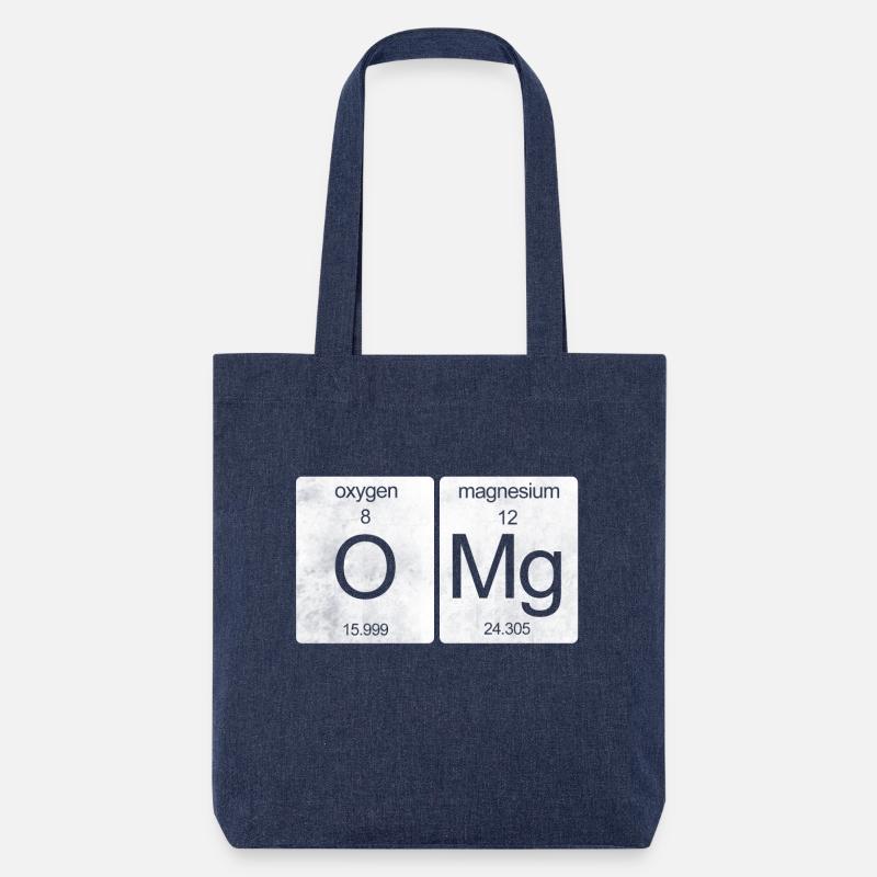 OMG Periodensystem - Stanley/Stella recycelter Heavyweight Stoffbeutel - melange Blue