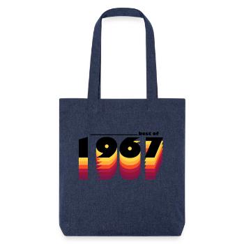 Best of 1967 - Celebrate 58 Years with Vintage - Stanley/Stella Heavyweight Recycled Tote Bag - melange blue - Front