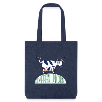 BAVARIAN UNICORN - Stanley/Stella recycelter Heavyweight Stoffbeutel - melange Blue - Vorne