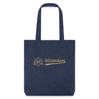 New York City · Williamsburg - Stanley/Stella recycelter Heavyweight Stoffbeutel - melange Blue - Vorne