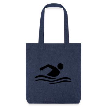 Schwimmen Schwimmer - Stanley/Stella recycelter Heavyweight Stoffbeutel - melange Blue - Vorne