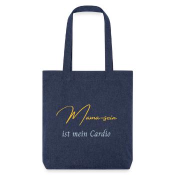 LIEBEVOLL MamaCardio - Stanley/Stella recycelter Heavyweight Stoffbeutel - melange Blue - Vorne