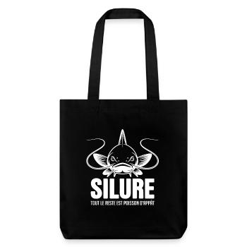 Pêche au silure tout le reste est poisson d'appât - Tote bag épais recyclé Stanley/Stella - noir - Devant