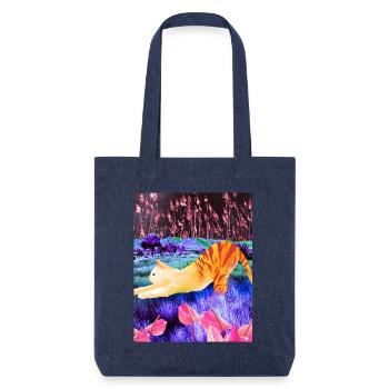 Cat-nip Dreams - Stanley/Stella Heavyweight Recycled Tote Bag - melange blue - Front