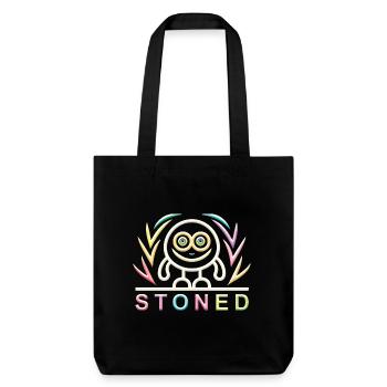 Soft Stoned - Stanley/Stella recycelter Heavyweight Stoffbeutel - Schwarz - Vorne