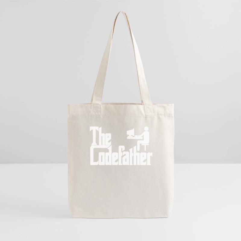 The Codefather Programmer PC Coding Gift Stanley/Stella Heavyweight Recycled Tote Bag