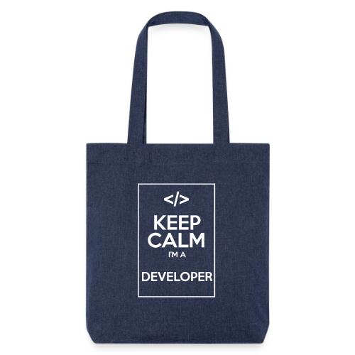 Keep Calm I'm a developer - Stanley/Stella Heavyweight Recycled Tote Bag