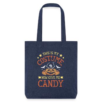 Halloween costume candy - Stanley/Stella Heavyweight Recycled Tote Bag - melange blue - Front
