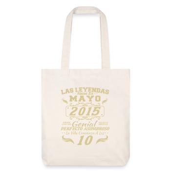Mai 2015 Vintage Cadeau d’anniversaire - Tote bag épais recyclé Stanley/Stella - blanc cassé - Devant