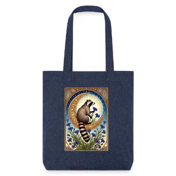 Waschbär - Stanley/Stella recycelter Heavyweight Stoffbeutel - melange Blue - Vorne
