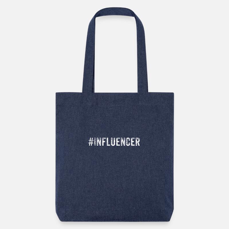 Idée cadeau Influencer - Tote bag épais recyclé Stanley/Stella - mélange bleu