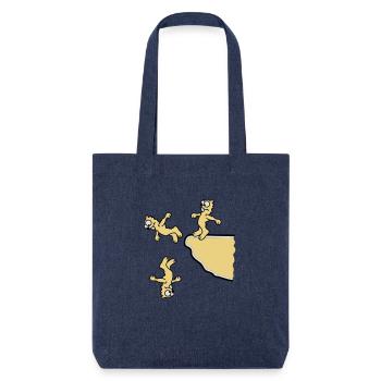 cliff_jumpers_3c - Stanley/Stella Heavyweight Recycled Tote Bag - melange blue - Front