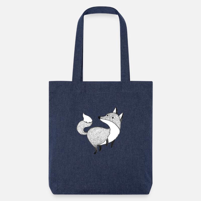Fox - Stanley/Stella Heavyweight Recycled Tote Bag - melange blue