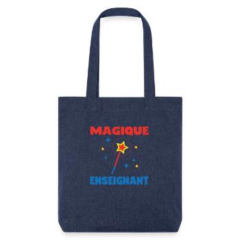 MAGIQUE ENSEIGNANT - Tote bag épais recyclé Stanley/Stella - mélange bleu - Devant