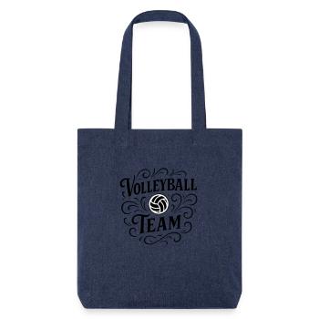Équipe de volley-ball - Tote bag épais recyclé Stanley/Stella - mélange bleu - Devant