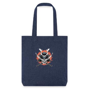 Japanese Samurai Warrior - Stanley/Stella Heavyweight Recycled Tote Bag - melange blue - Front