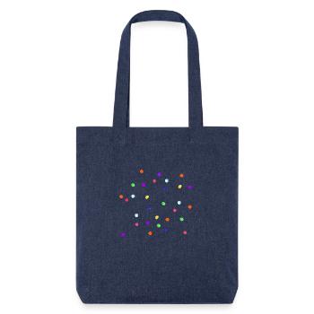 Confetti, confetti rain, let it rain confetti. - Stanley/Stella Heavyweight Recycled Tote Bag - melange blue - Front