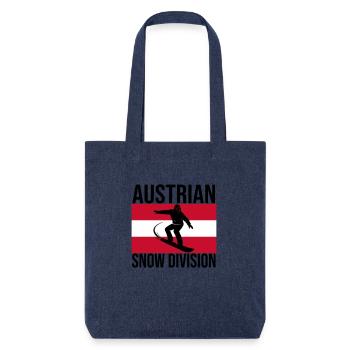 Austrian Snow Division Snowboard Tee - Stanley/Stella recycelter Heavyweight Stoffbeutel - melange Blue - Vorne