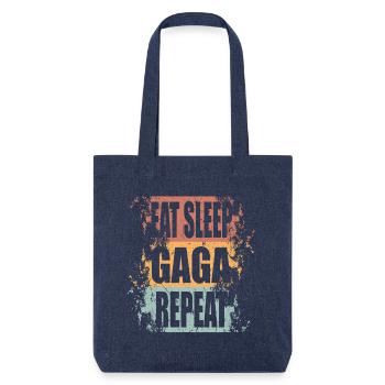Gaga Ball Manger dormir Répéter - Tote bag épais recyclé Stanley/Stella - mélange bleu - Devant