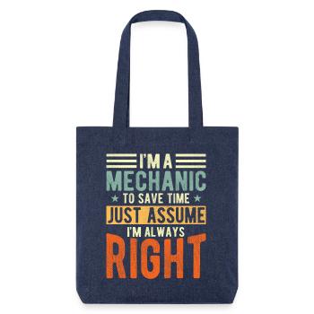 Mechanic - Stanley/Stella Heavyweight Recycled Tote Bag - melange blue - Front