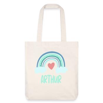 Arthur Nom Rainbow Baby - Tote bag épais recyclé Stanley/Stella - blanc cassé - Devant