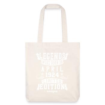 Anniversaire Avril 1924 Edition Limitée Millésime - Tote bag épais recyclé Stanley/Stella - blanc cassé - Devant